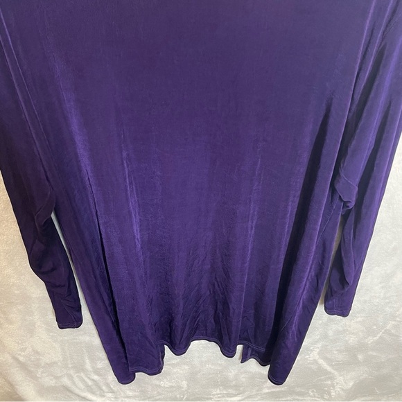 A touch of class royal purple acetate slinky cardigan women’s small/medium - Picture 3 of 8